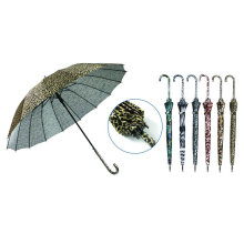 Tierhaut-Druck 16ribs automatischer Regenschirm (YS-SA23163905R)